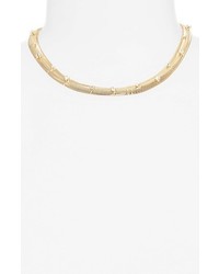 Anne Klein Crystal Collar Necklace Gold Clear