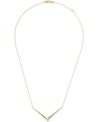 Melissa Kaye Aria V 18 Karat Gold Diamond Necklace