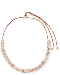Fallon Armure Pav Crystal Curb Chain Necklace