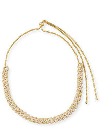 Fallon Armure Pav Crystal Curb Chain Necklace