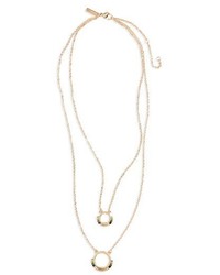 Topshop Bead Circle Layered Necklace