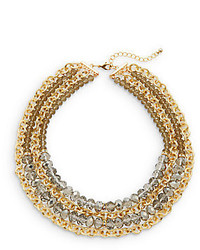 Saks Fifth Avenue Beaded Chain Multi Strand Necklace