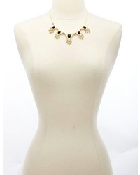 Charlotte Russe Black Gold Triangle Statet Necklace