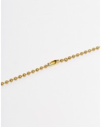 Mirabelle Brass Coin Necklace On Thick Ball 85cm Brass Chain