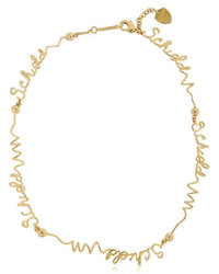 Schield Brass Necklace