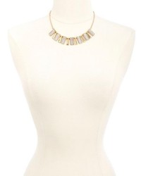 Charlotte Russe Brushed Stone Triangle Collar Necklace