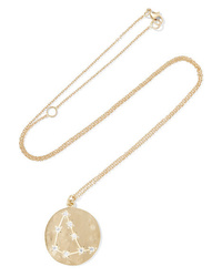 Brooke Gregson Capricorn 14 Karat Gold Diamond Necklace