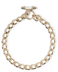 Givenchy Chain Choker In Gold Plated Brass And Arble