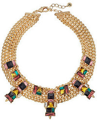 Sam Edelman Chain Stone Collar Necklace