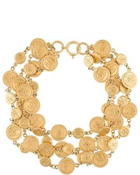 Chanel Vintage Coin Multi Strand Necklace