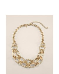 Chicos Gold Darla Multi Strand Necklace