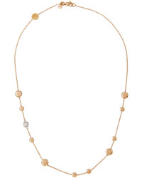 Roberto Coin Classic 18k Rose Gold Diamond Round Station Necklace