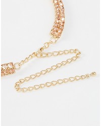 Asos Collection Jewel Row Choker Necklace