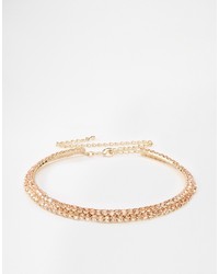 Asos Collection Jewel Row Choker Necklace
