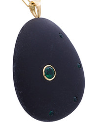 Cvc Stones Colombiana Emerald Pebble Necklace