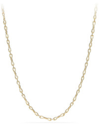 David Yurman Continuance Small 18k Yellow Gold Chain Necklace 18