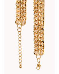 Forever 21 Cool Girl Layered Chain Necklace