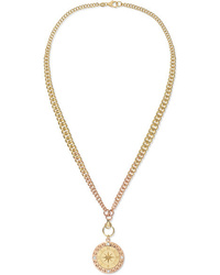 Foundrae Course Correction 18 Karat Yellow And Gold Diamond Necklace