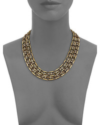 Giles & Brother Crystal Antiqued Multi Chain Necklace