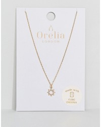 Orelia Crystal Open Sun Ditsy Necklace