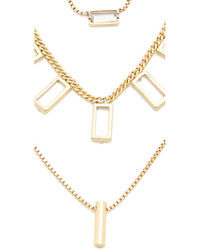 Madewell Crystal Stick Necklace Set
