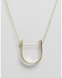 Whistles Curved Chain Necklace