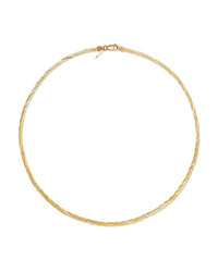 LOREN STEWART Demi Herringbone Gold Necklace