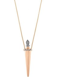 Diane Kordas Diamond Rose Gold Amulette Necklace