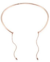 Pamela Love Double Suspension Bronze Calcite Sterling Silver Collar Necklace