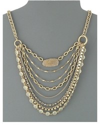 Lucky Brand Druzy And Chain Layer Necklace Necklace