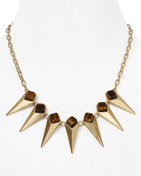 Bloomingdale's Dylan Gray Tigers Eye Spike Collar Necklace 17