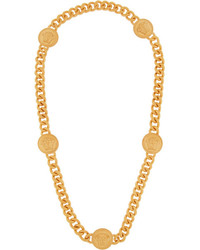 Versace Embossed Gold Plated Necklace