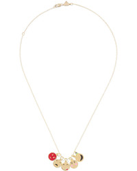 Alison Lou Enameled 14 Karat Gold Necklace One Size