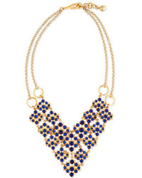 Lulu Frost Energy Crystal Cabochon Bib Necklace Blue