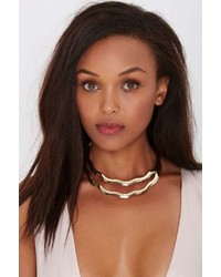 Nasty Gal Factory Do The Wave Collar Necklace