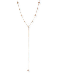 Lana Flawless Y Drop Necklace With Diamond Discs In 14k Rose Gold