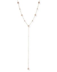 Lana Flawless Y Drop Necklace With Diamond Discs In 14k Rose Gold