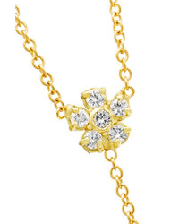 Jennifer Meyer Flower Lariat 18 Karat Gold Diamond Necklace