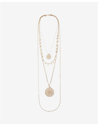 Express Four Row Nested Filigree Necklace