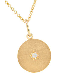 Andrea Fohrman Full Moon 18 Karat Gold Opal Necklace