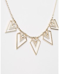Oasis Geo Tribal V On Rope Chain Necklace