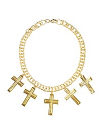 Gogo Philip Multi Cross Collar Necklace
