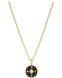 Dogeared Going Places Enamel Compass Necklace Necklace