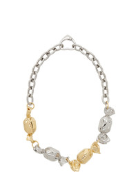 Safsafu Gold And Silver Candy Necklace