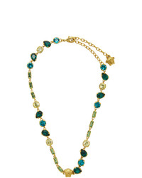 Versace Gold Crystal Medusa Mini Necklace