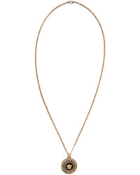 Versace Gold Enamel Medusa Necklace