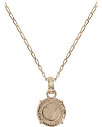 Versace Gold Infinity Medallion Necklace