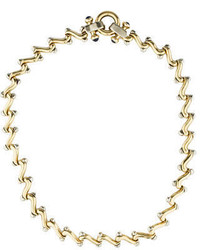 Gold Link Choker Necklace