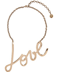 Lanvin Gold Love Necklace