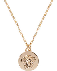 Versace Gold Medusa Coin Necklace
